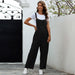 Color-Women Clothing Retro Casual Long Suspender Jumpsuit-Fancey Boutique