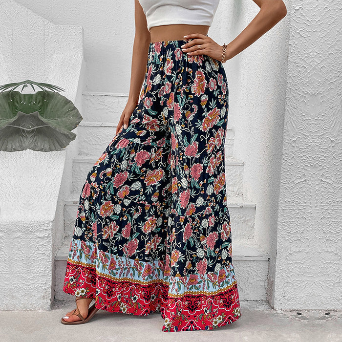 Color-Summer Women Clothing Big Horn Wide Leg Pants-Fancey Boutique