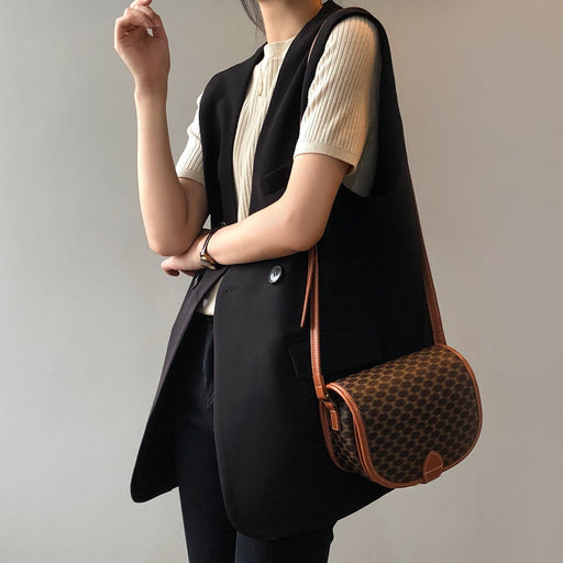 Color-Vest for Women Autumn Korean Loose Mid Length Sleeveless Vest Celebrity Vest-Fancey Boutique