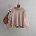Color-Autumn Winter Popular High Collar Loose Knitwear Sweater Women-Fancey Boutique