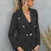 Color-Women Blazer Clothing Spring Autumn Collared Button Small Blazer-Fancey Boutique