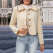 Color-Autumn Winter Women Wear Lace Solid Color Women Jacket-Fancey Boutique