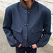 Color-Navy Blue-White Slim Fit Long Sleeve Varsity Jacket Women All Matching Top Women Jacket Coat-Fancey Boutique