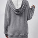 Color-Autumn Winter Women Tops Solid Color Hooded Kangaroo Pocket Long Sleeve Women Sweater-Fancey Boutique
