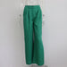 Color-Mint-Spring Autumn Office Work Pant Women Casual High Waist Figure Flattering Straight Leg Pants-Fancey Boutique