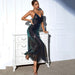 Color-Black-Backless Retro Spaghetti Straps Sequ Dress Women Clothing Dress-Fancey Boutique