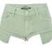 Color-Green-Women Clothing Low Waist Denim Shorts Decadent Loose Non-Elastic Curling Exposure Pocket Beach Pants Macaron Pink-Fancey Boutique