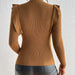 Color-Autumn Winter Simple Solid Color Turtleneck Buttons Wooden Ear Pullover Knitting-Fancey Boutique