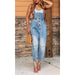 Color-Women Clothing Casual Siamese Suspender Jeans Women-Fancey Boutique