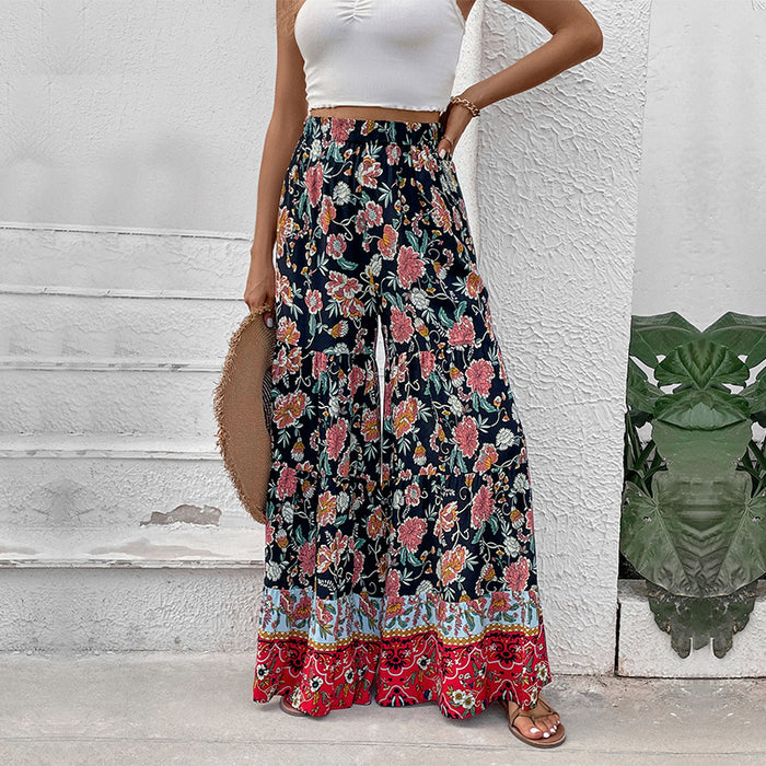 Color-Summer Women Clothing Big Horn Wide Leg Pants-Fancey Boutique