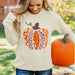 Color-Halloween Pumpkin Printed Long Sleeved Top Female Casual Hoodless Sweater-Fancey Boutique