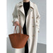 Color-Main Promotion Autumn Draping British Loose Mid-Length over the Knee Trench Coat Female-Fancey Boutique