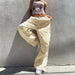 Color-Summer sexy Casual Asymmetric Pocket Drawstring Closed Woven Pants-Fancey Boutique