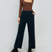 Color-Autumn Winter Women Clothing Corduroy Wide Leg Pants Women High Waist Casual Straight Leg Office-Fancey Boutique