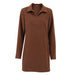 Color-Autumn Winter Polo Collar Dress Basic Khaki Long Sleeve Slim Fit Hip Wrapped Short Dress-Fancey Boutique