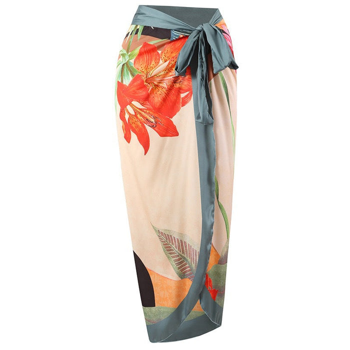 Color-Flesh Colored Hip Skirt-Bikini Two Piece Suit Women One Piece Swimming Suit-Fancey Boutique