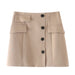 Color-Skirt-Women Clothing Colorblock Short Blazer Skirt Set-Fancey Boutique