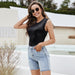 Color-Summer Solid Color Bodysuit round Neck Short Sleeve Pullover Bottoming Shirt Simple Casual Slimming Slim Fit Siamese Shirt-Fancey Boutique