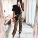 Color-Summer New Trousers Fashion Casual Pants Leopard Print Forged Trousers Micro Elastic-Fancey Boutique