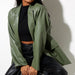 Color-Green-Women Leather Jacket Autumn Winter Leather Jacket Casual Warm Blazer Women-Fancey Boutique