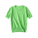 Color-Green-Spring Summer Women Clothing All Matching Striped round Neck Short Sleeve Basic Knitted Top-Fancey Boutique