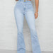 Color-Summer Women Jeans Fashionable Simple Slim Fit Light Blue Trousers Preferred-Fancey Boutique