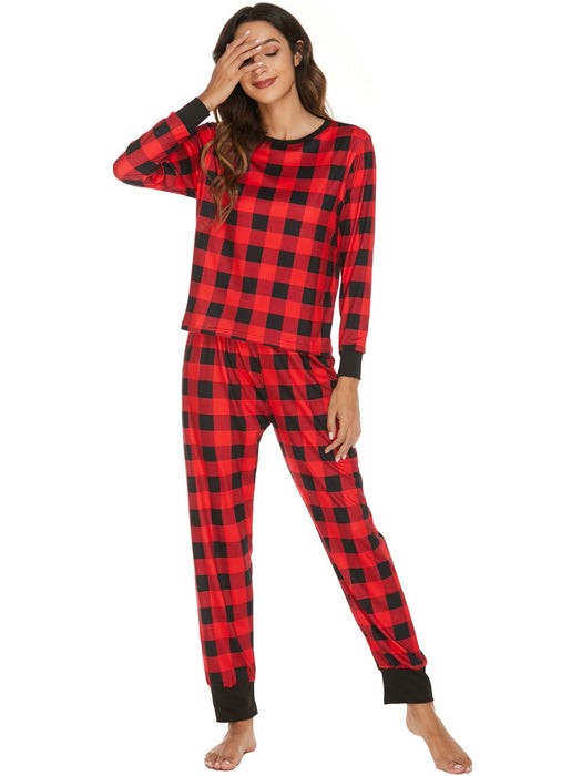 Color-Multi-1-Homewear Suit Pajamas Women Can Christmas Elk Long Sleeve Trousers Suit Christmas-Fancey Boutique