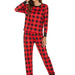 Color-Multi-1-Homewear Suit Pajamas Women Can Christmas Elk Long Sleeve Trousers Suit Christmas-Fancey Boutique