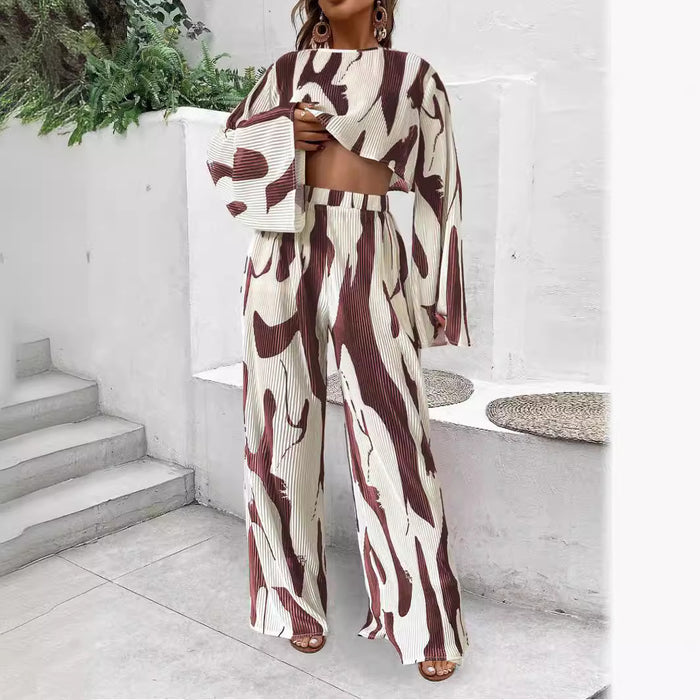 Color-Women Clothing Spring Summer Elegant Casual Casual Printing Women Two Piece Set-Fancey Boutique