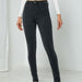 Color-Black-Jeans Women Black Stretch Washed Slim Women Ankle Tied Pants Jeans-Fancey Boutique