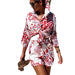 Color-Summer Blouse Pants Casual Beach Degrees Wind False Two-Piece Suit-Fancey Boutique
