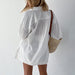 Color-Summer French White Jacquard Cotton Puff Sleeve Casual Shorts Suit Ladies Homewear Cool Pajamas-Fancey Boutique