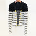 Color-Goods Autumn Winter Stars Lion Button Striped Color Stitching Knitted Cardigan Coat-Fancey Boutique