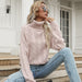 Color-Autumn Women Wear Solid Color Twist Long Sleeve High Collar Bottoming Sweater-Fancey Boutique