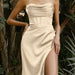 Color-Apricot-Spring Summer Women Clothing Sexy Sleeveless Camisole Gown Dress-Fancey Boutique