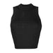 Color-Black-Summer Online Influencer Pop Sleeveless Short Knitwear Women All Matching Tank Top Delivery-Fancey Boutique