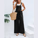 Color-Women Clothing Popular Solid Color Casual Suspender Trousers-Fancey Boutique