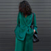 Color-Early Autumn Women Long Sleeve Graceful Fashionable Work Pant Drape Satin Casual Set-Fancey Boutique