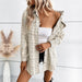 Color-Autumn Winter Women Wear Long Plaid Shacket-Fancey Boutique