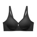 Color-Black (singleton)-Seamless Underwear 3D Flocking Silicone Jelly Soft Support Wireless Thin Comfortable Bra Set-Fancey Boutique