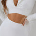 Color-Autumn Winter Long Sleeved Bandage Skirt Women Two Piece High Skirt-Fancey Boutique