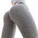 Color-Honeycomb Jacquard Yoga Pants Women High Top Sports Leggings Hip Raise Fitness Pants Women-Fancey Boutique