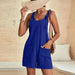 Color-royal blue-Women Clothing Summer Casual Suspenders Shorts Jumpsuit Suspender Pants Women-Fancey Boutique
