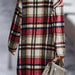 Color-Red-Autumn Winter Long Single Breasted Collared Shacket Woolen Coat-Fancey Boutique