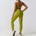 Color-Bra Trousers Matcha Green-Autumn Winter Skinny Yoga Clothes Nude Feel Quick Drying Sports Suit Thin Fitness Clothes Three Piece Set-Fancey Boutique