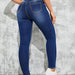 Color-Women Clothing Slim Fit Women Jeans High Waist Slim Fit Pencil Trousers-Fancey Boutique
