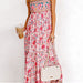 Color-Summer Strap Floral Street Strap Backless Dress Women-Fancey Boutique
