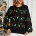 Color-Christmas Sweater Women Clothing Colored Lights Sweet Slipover Loose Christmas Sweater-Fancey Boutique