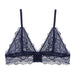 Color-royal blue-Summer Breathable Lace Sexy Lingerie Wireless Ultra Thin Triangle Cup Bra Bralette-Fancey Boutique