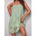 Color-Strap Dress Pajamas Home Wear Lace Sexy Nightdress-Fancey Boutique